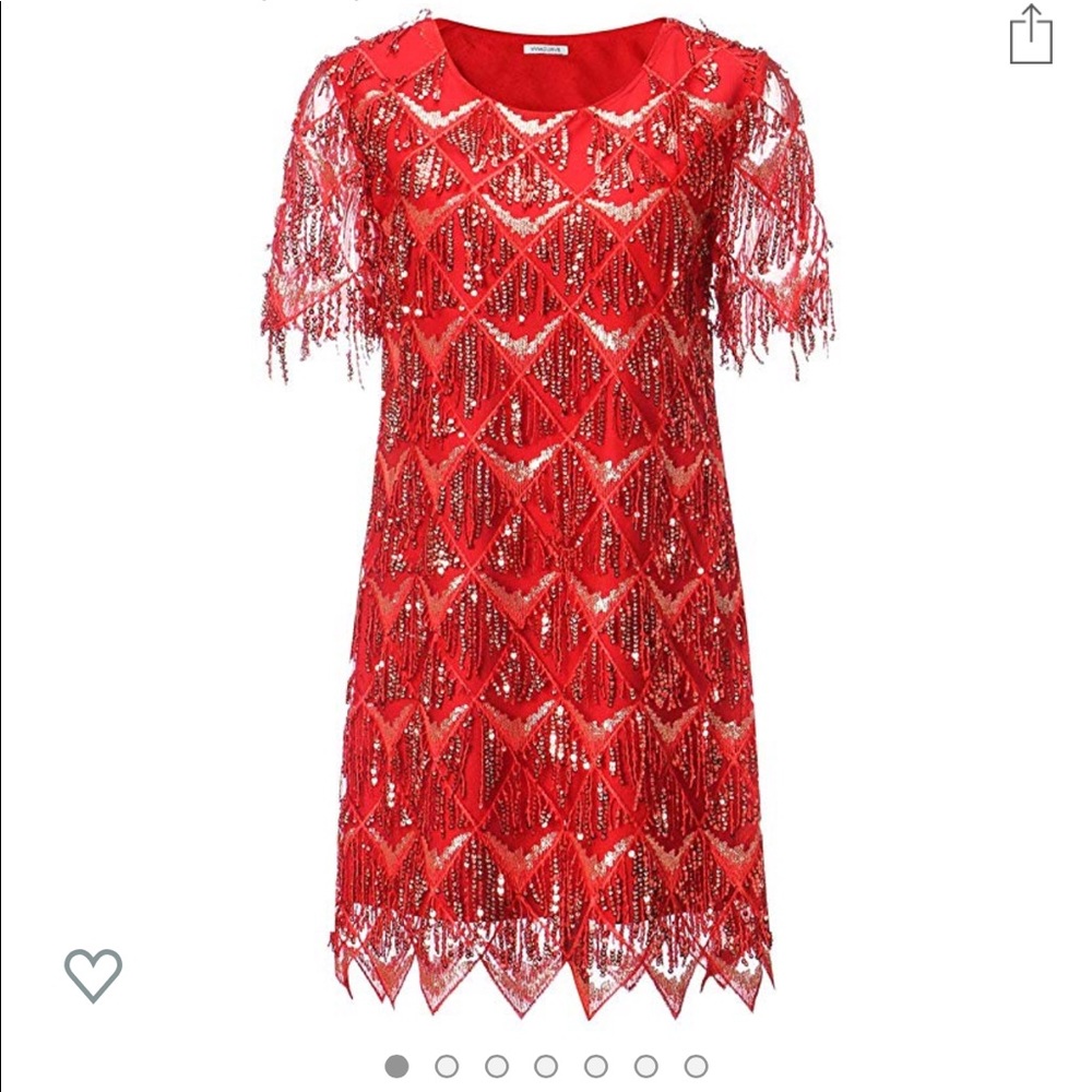 Sequin Fringe Dress
